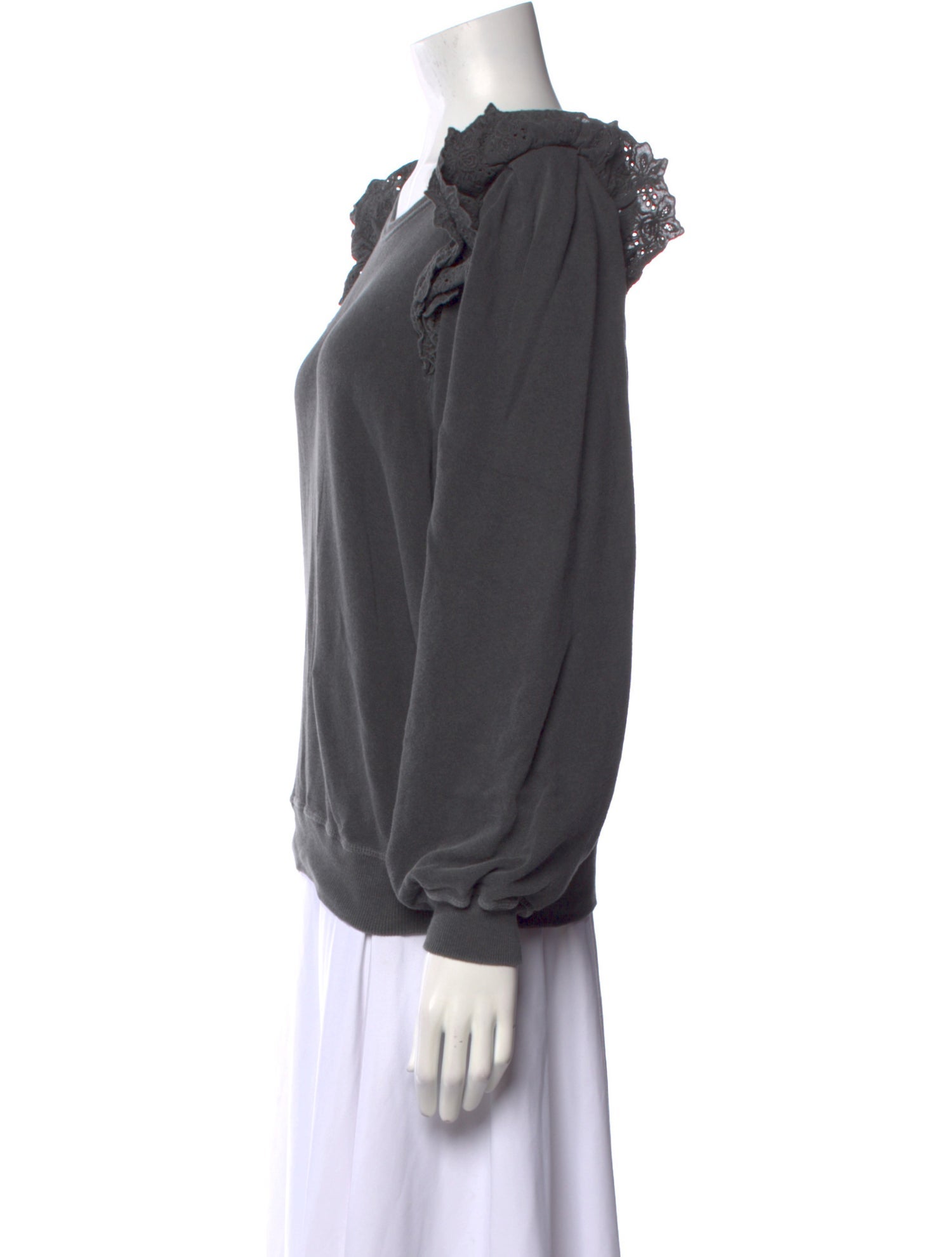 The Great Scoop Neck Long Sleeve Sweatshirt