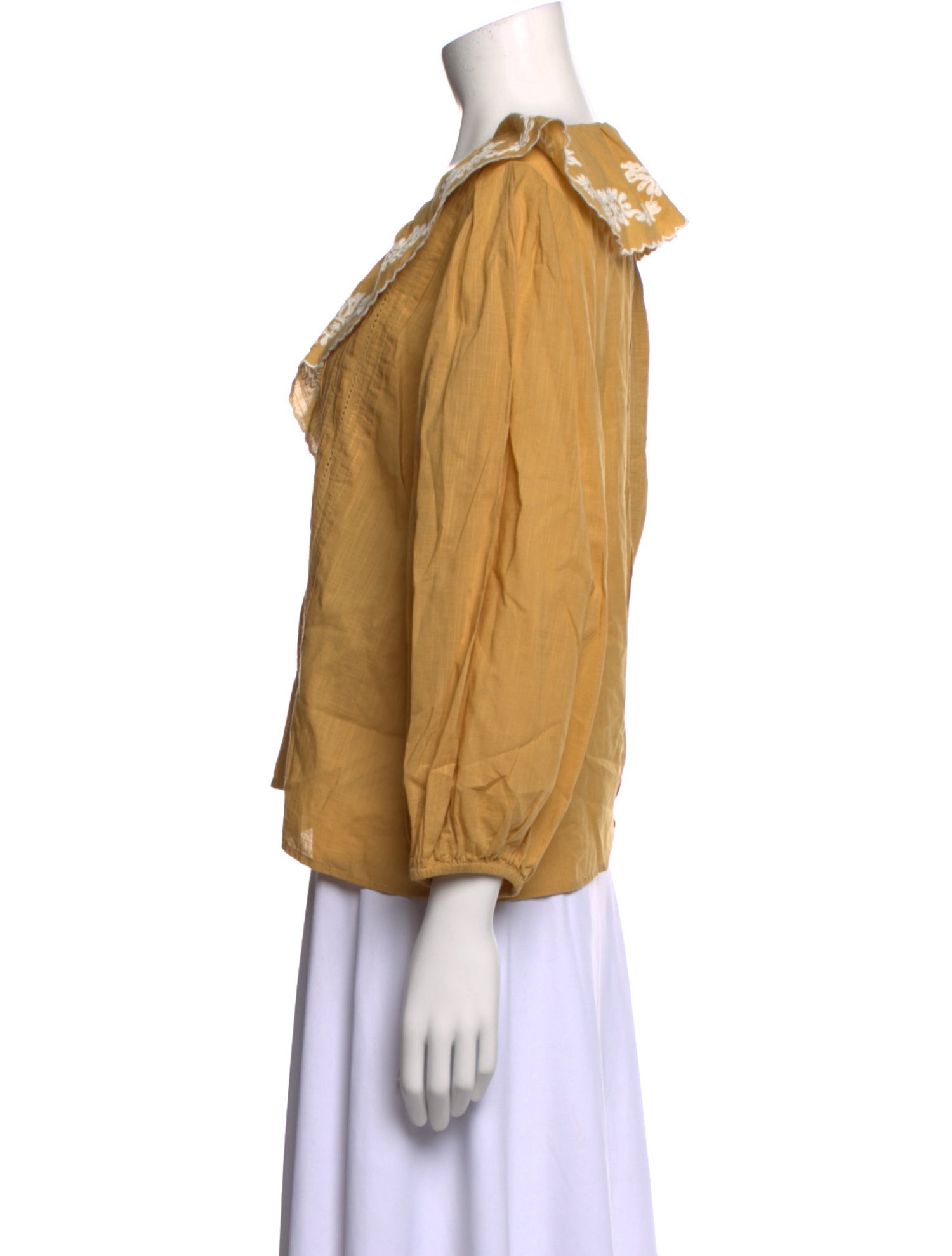 The Great V-Neck Three-Quarter Sleeve Blouse