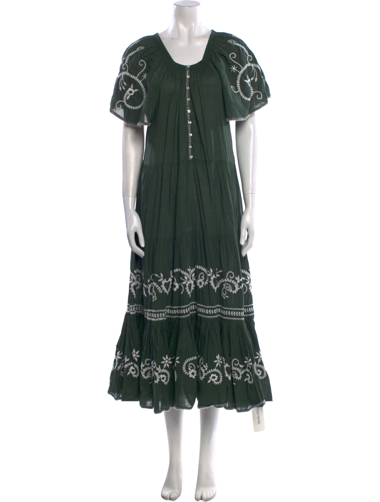 The Great Scoop Neck Midi Length Dress