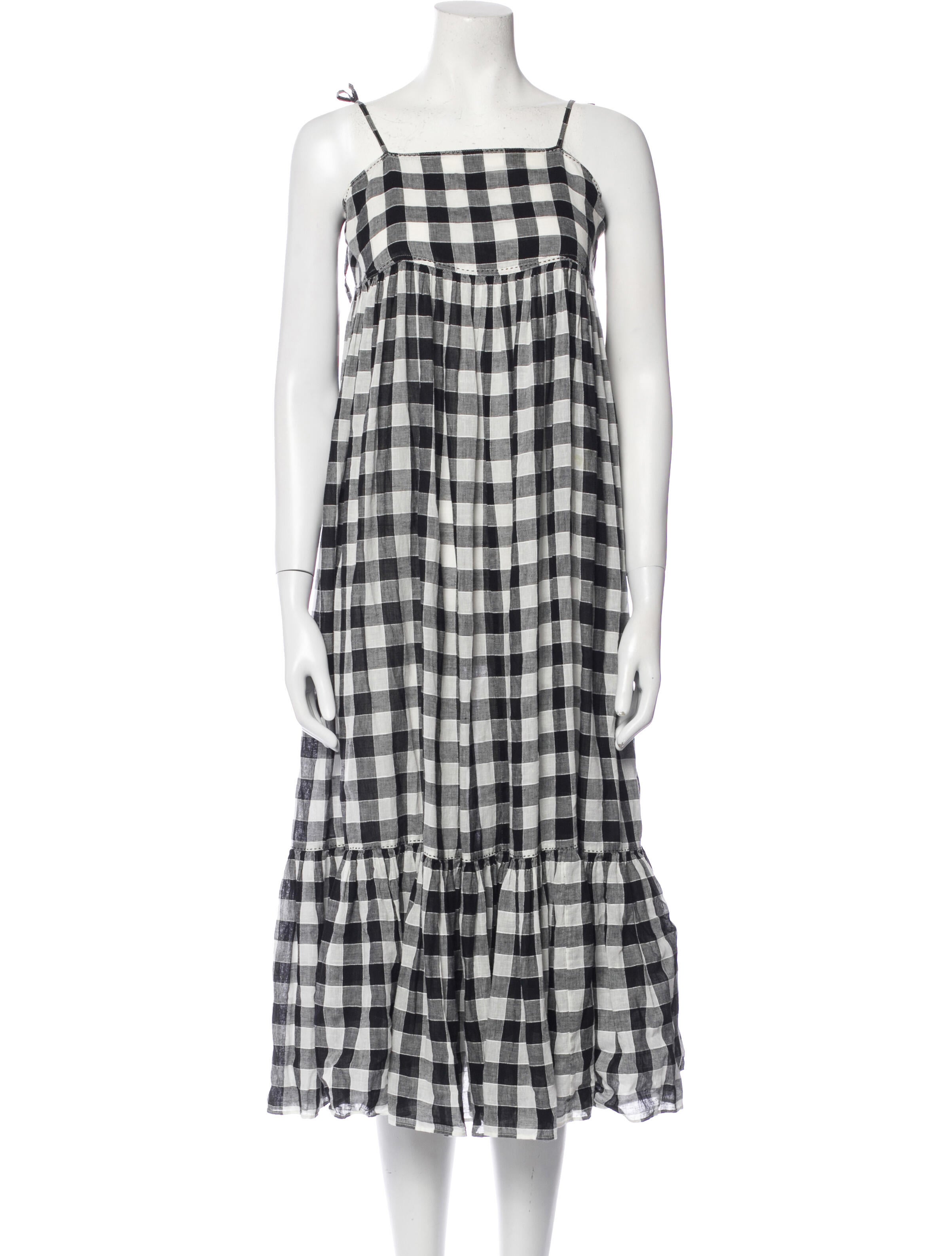The Great Plaid Print Midi Length Dress