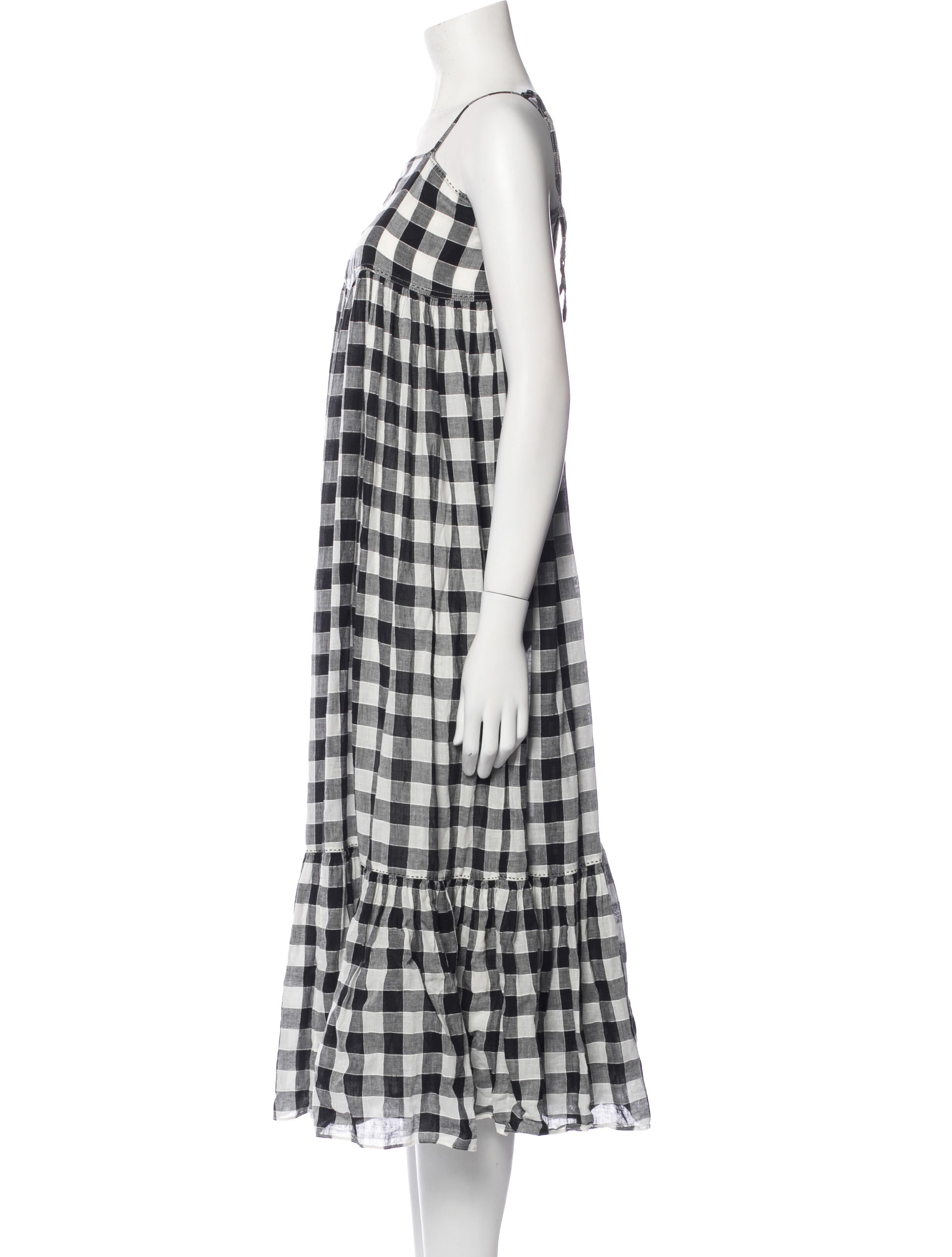 The Great Plaid Print Midi Length Dress