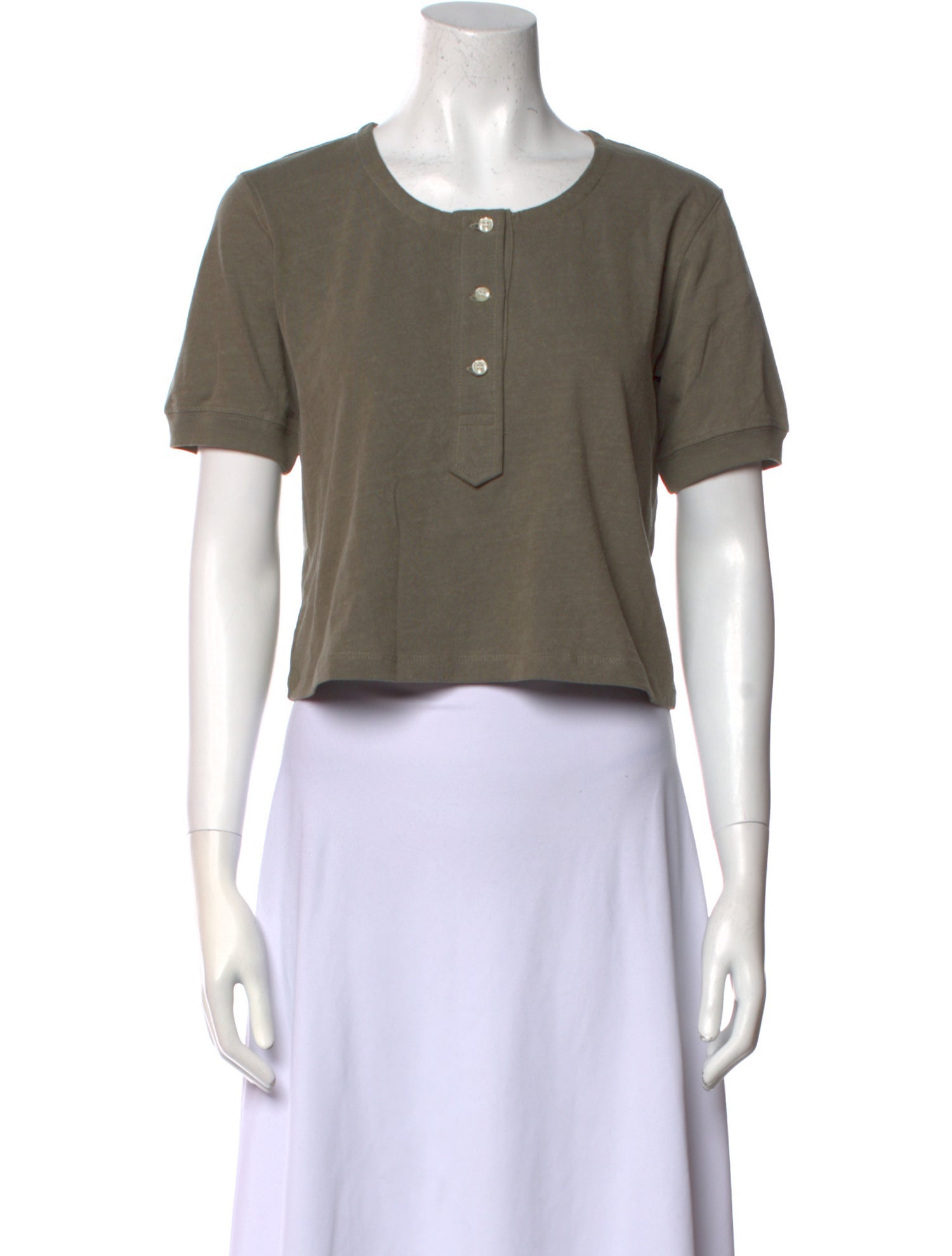 The Great Crew Neck Short Sleeve Crop Top w/ Tags