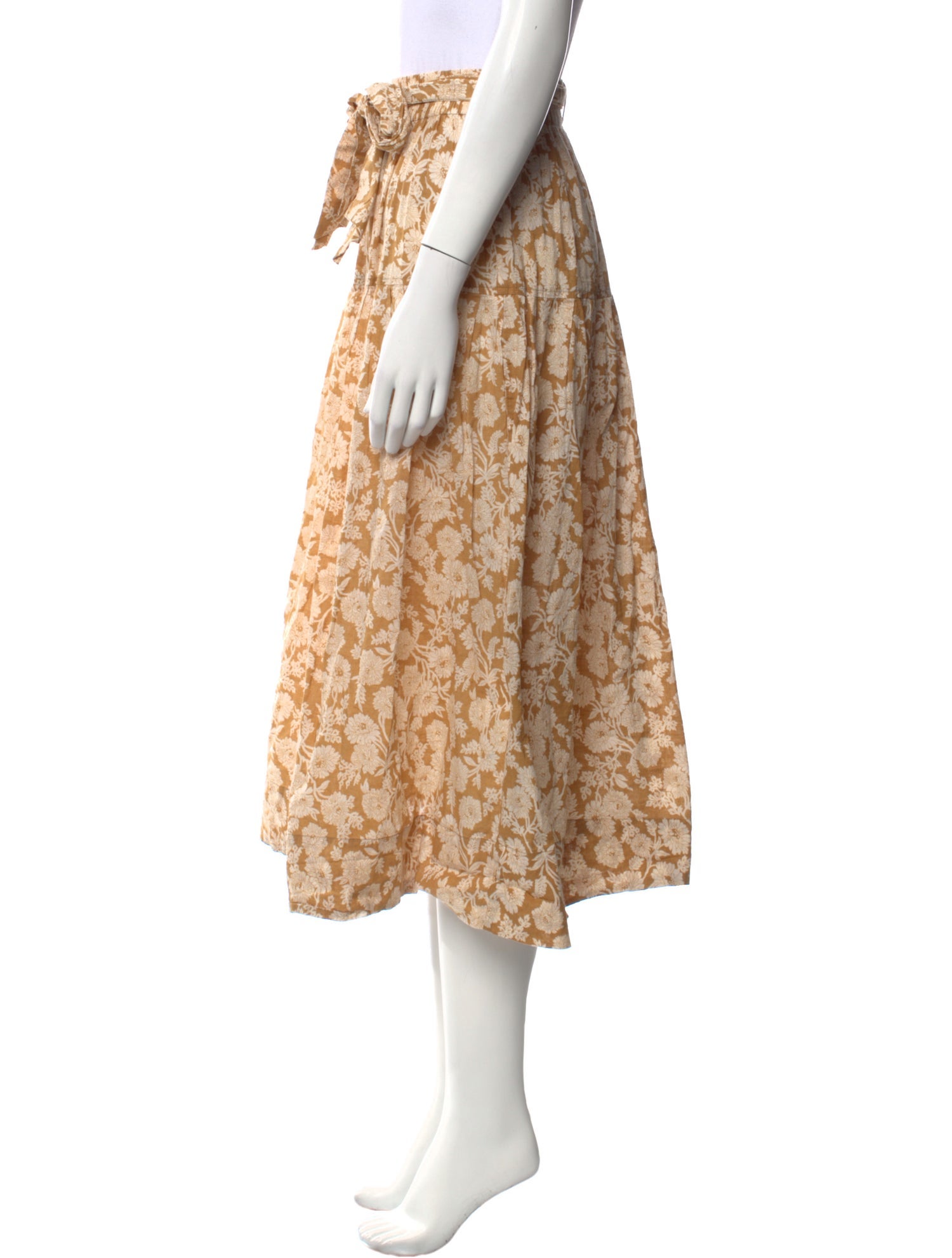 The Great Floral Print Midi Length Skirt