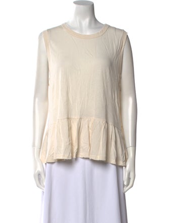 The Great Scoop Neck Sleeveless Blouse