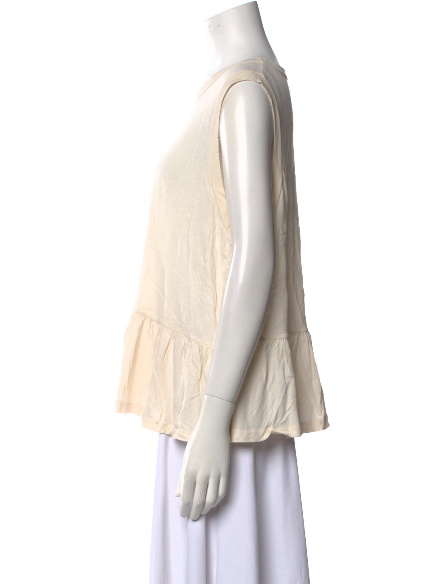 The Great Scoop Neck Sleeveless Blouse