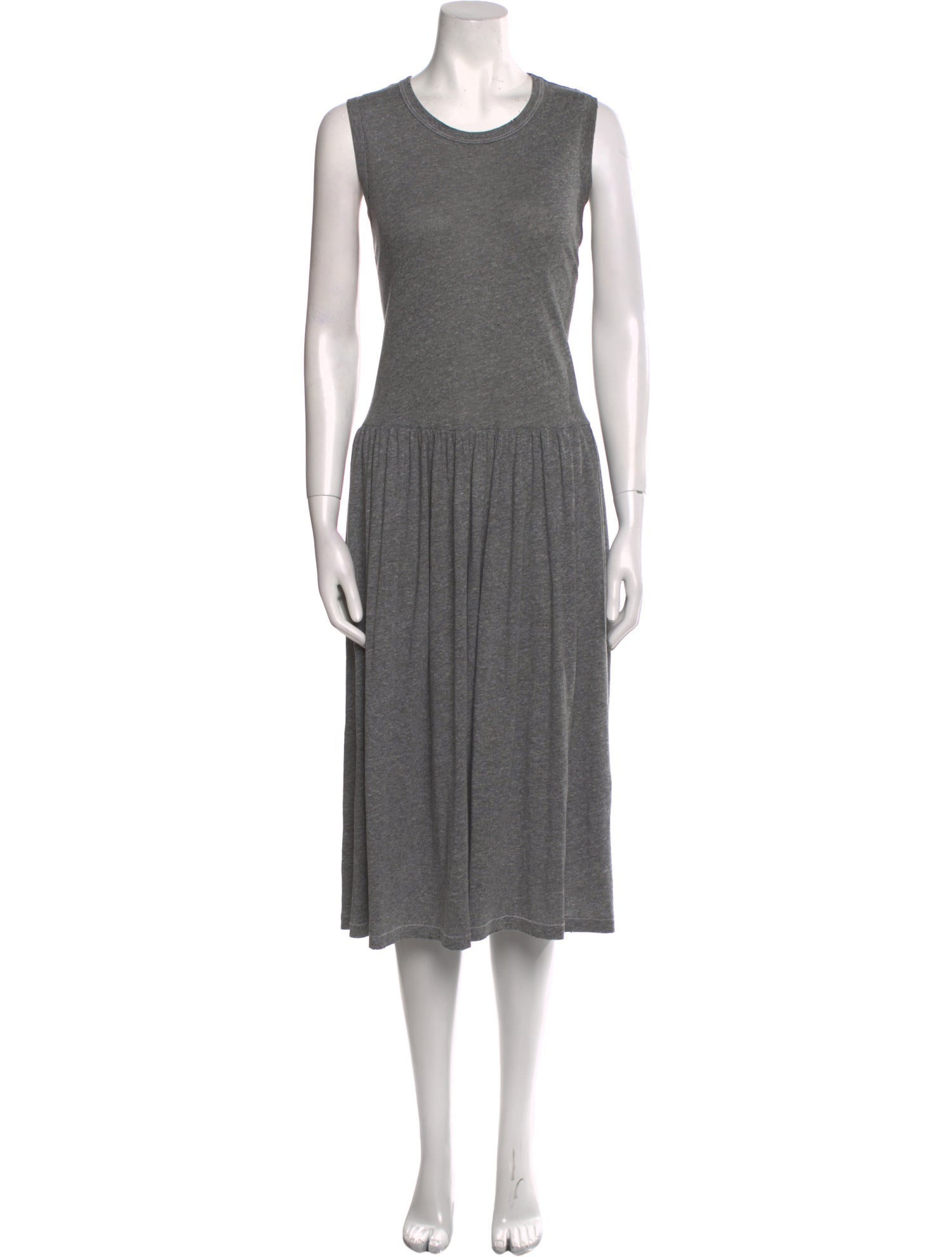 The Great Scoop Neck Midi Length Dress