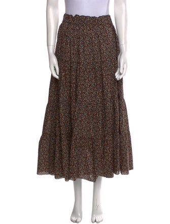 The Great Printed Midi Length Skirt
