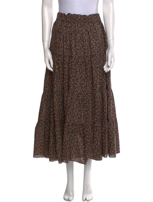The Great Printed Midi Length Skirt