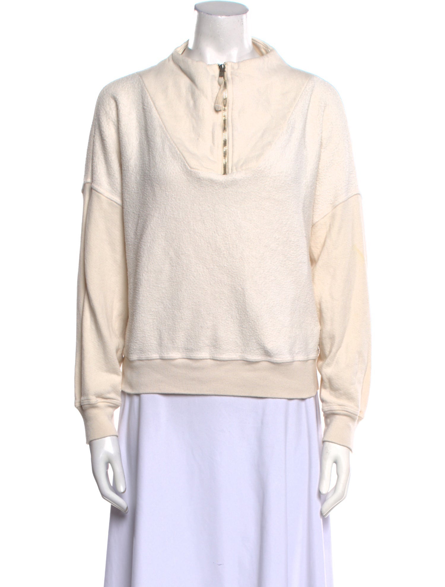 The Great Mock Neck Long Sleeve Sweatshirt