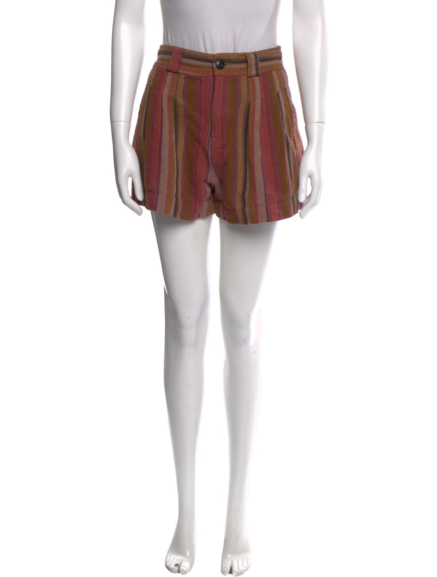 The Great Striped Mini Shorts