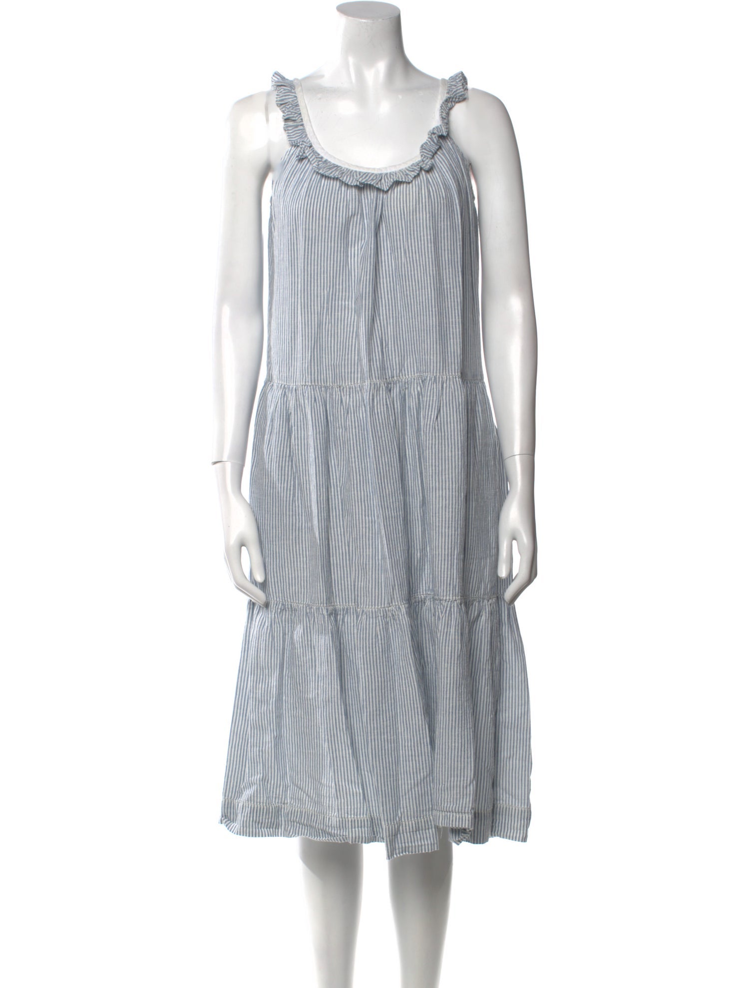 The Great Striped Midi Length Dress