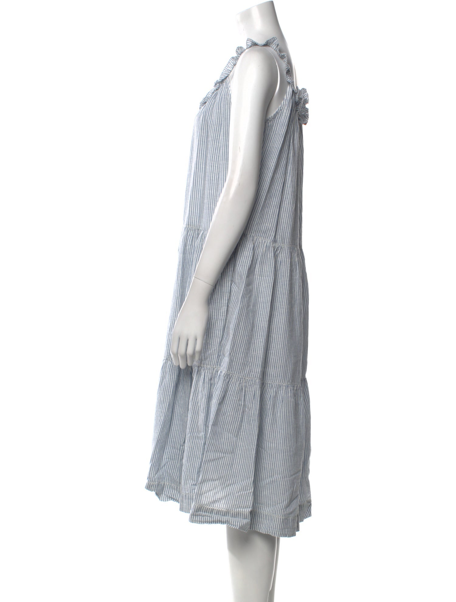 The Great Striped Midi Length Dress