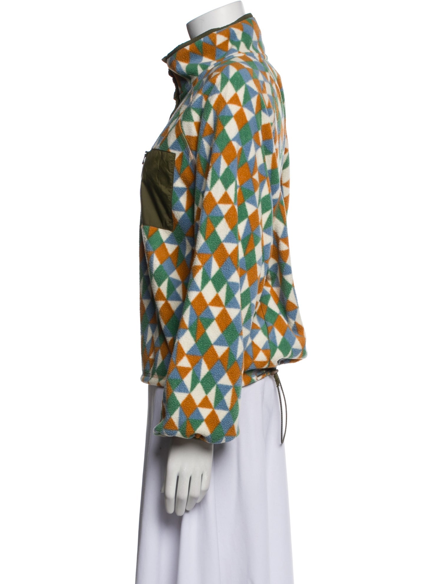 The Great Printed Mock Neck Sweater