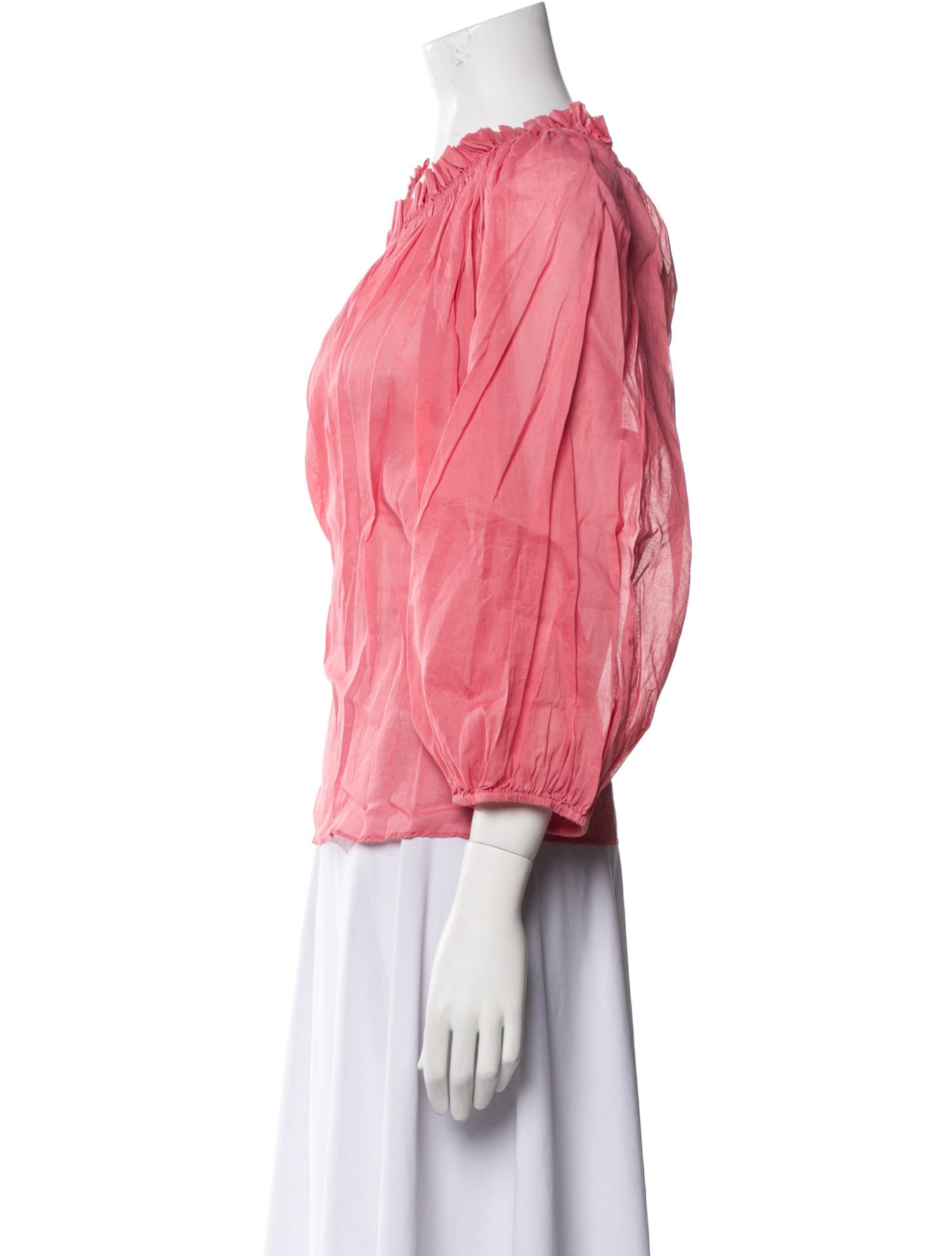 The Great Scoop Neck Three-Quarter Sleeve Blouse