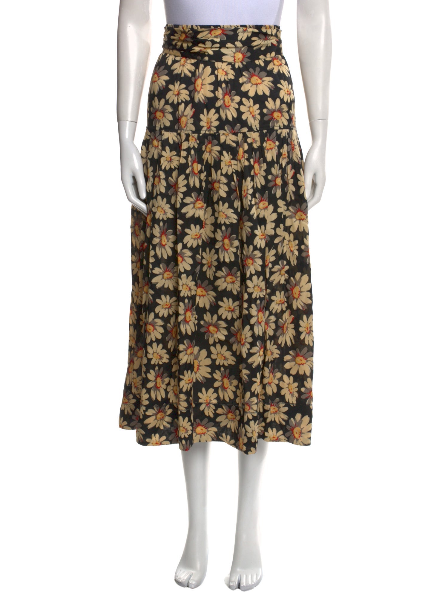 The Great Floral Print Midi Length Skirt