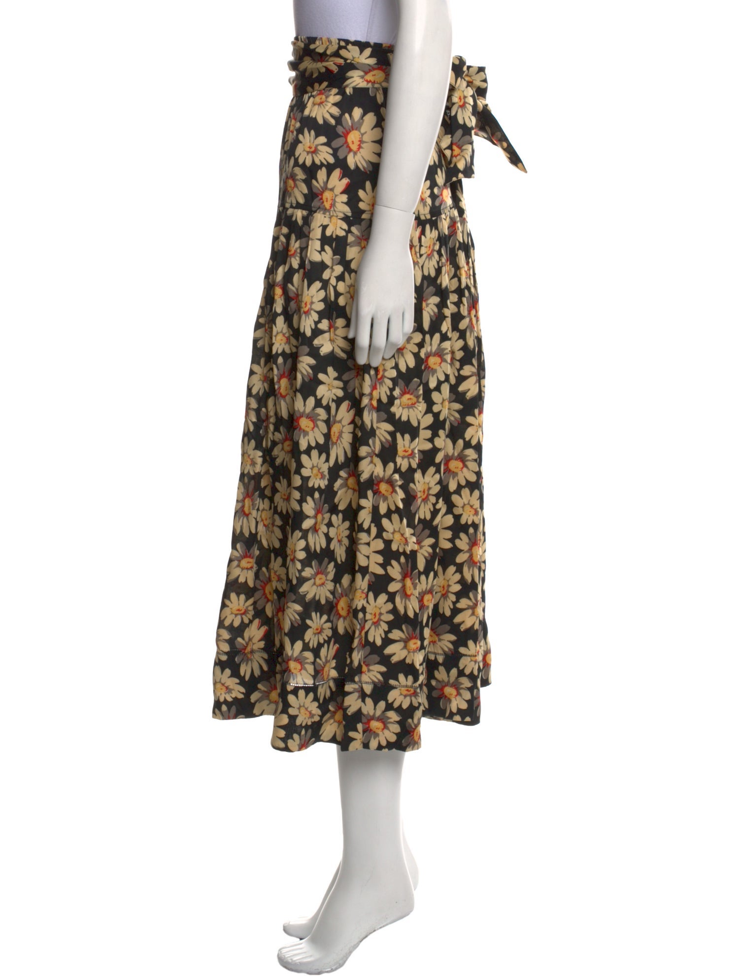 The Great Floral Print Midi Length Skirt