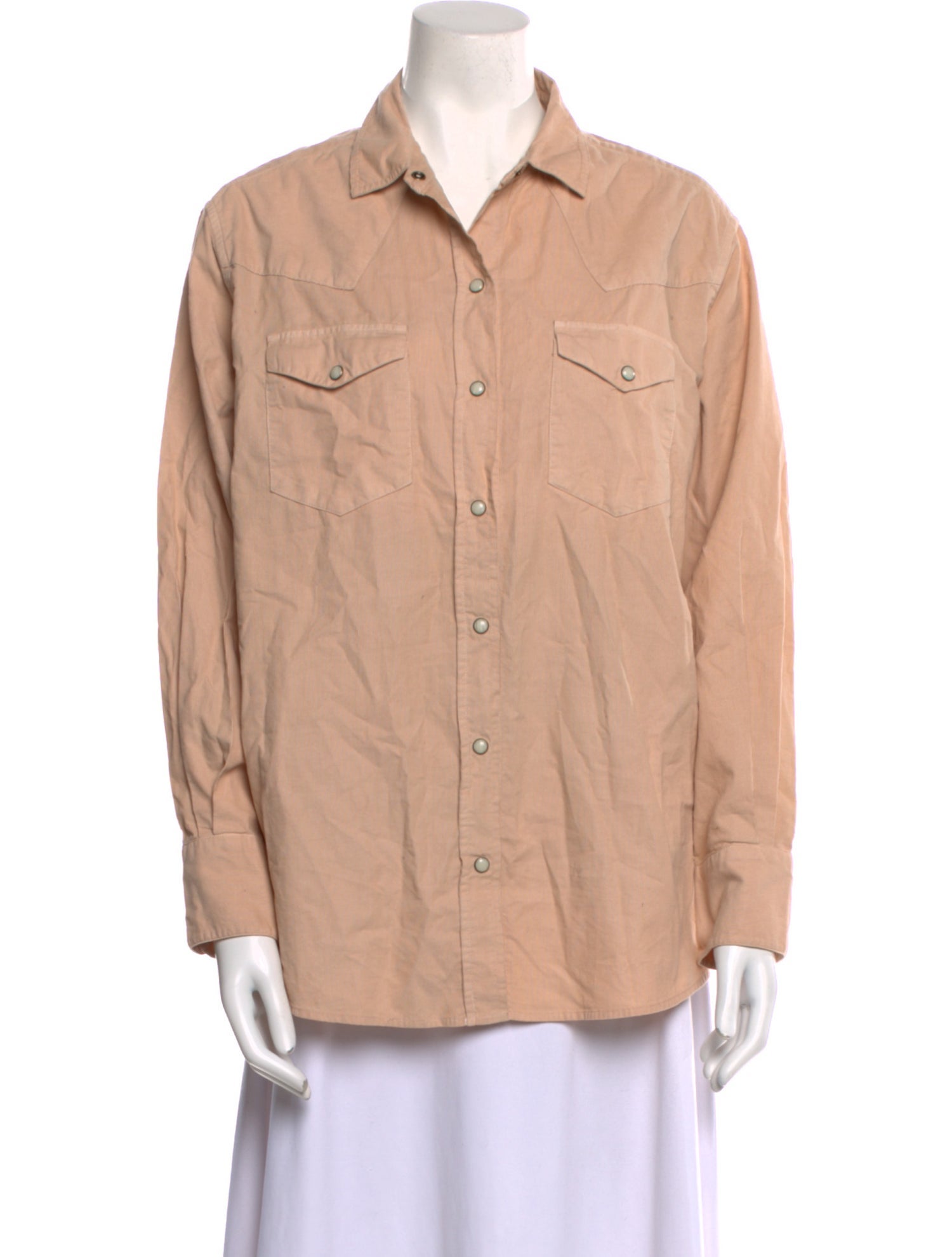 The Great Long Sleeve Button-Up Top