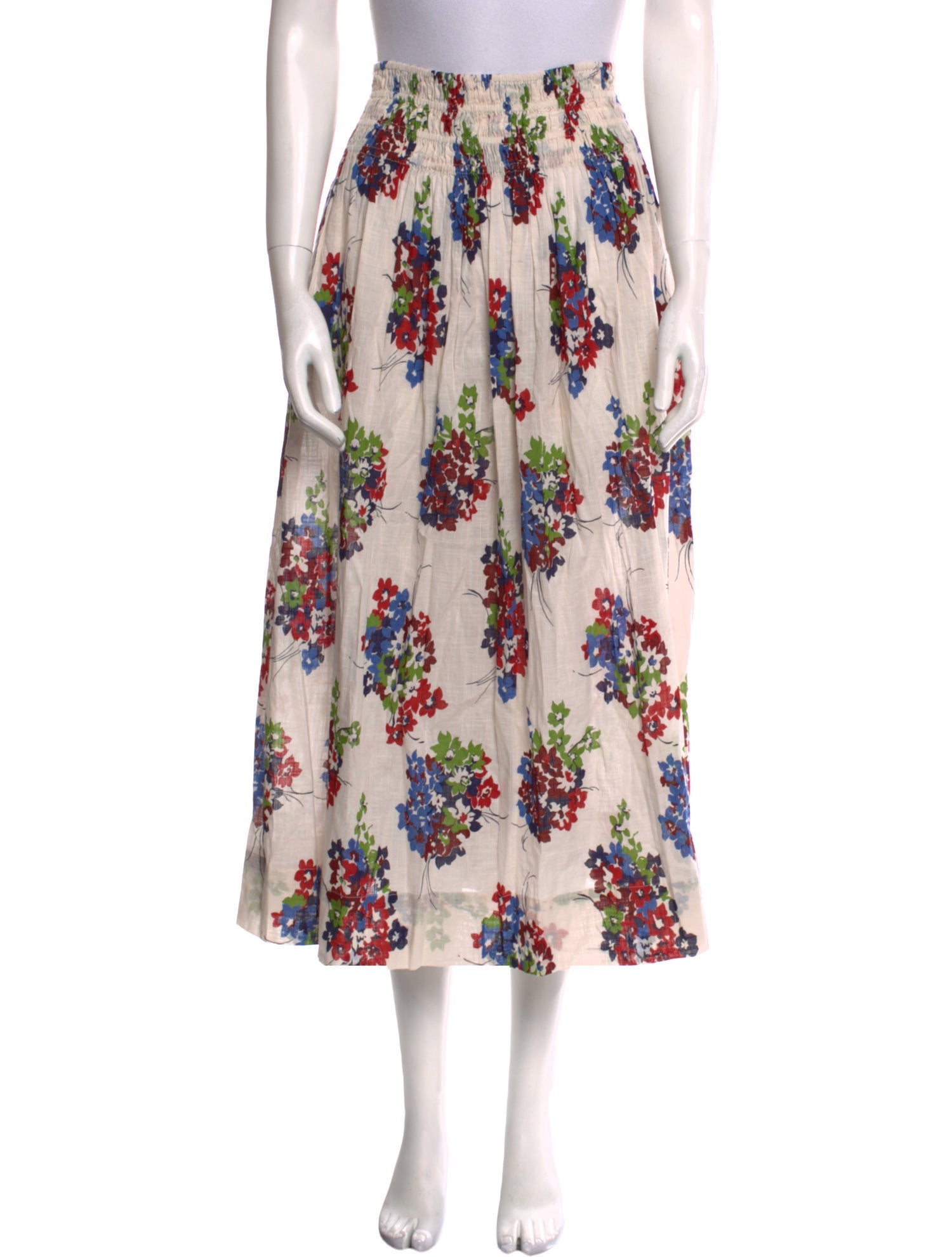 The Great Floral Print Midi Length Skirt