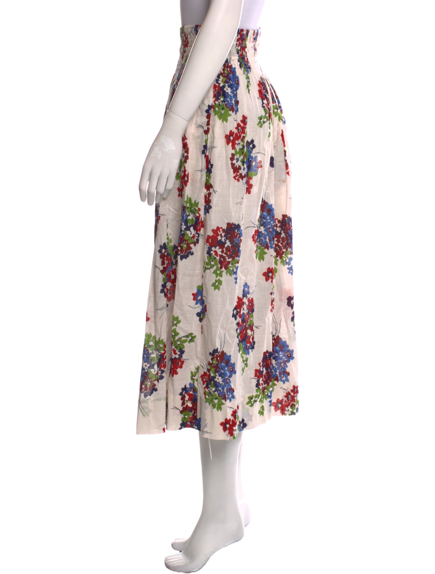 The Great Floral Print Midi Length Skirt