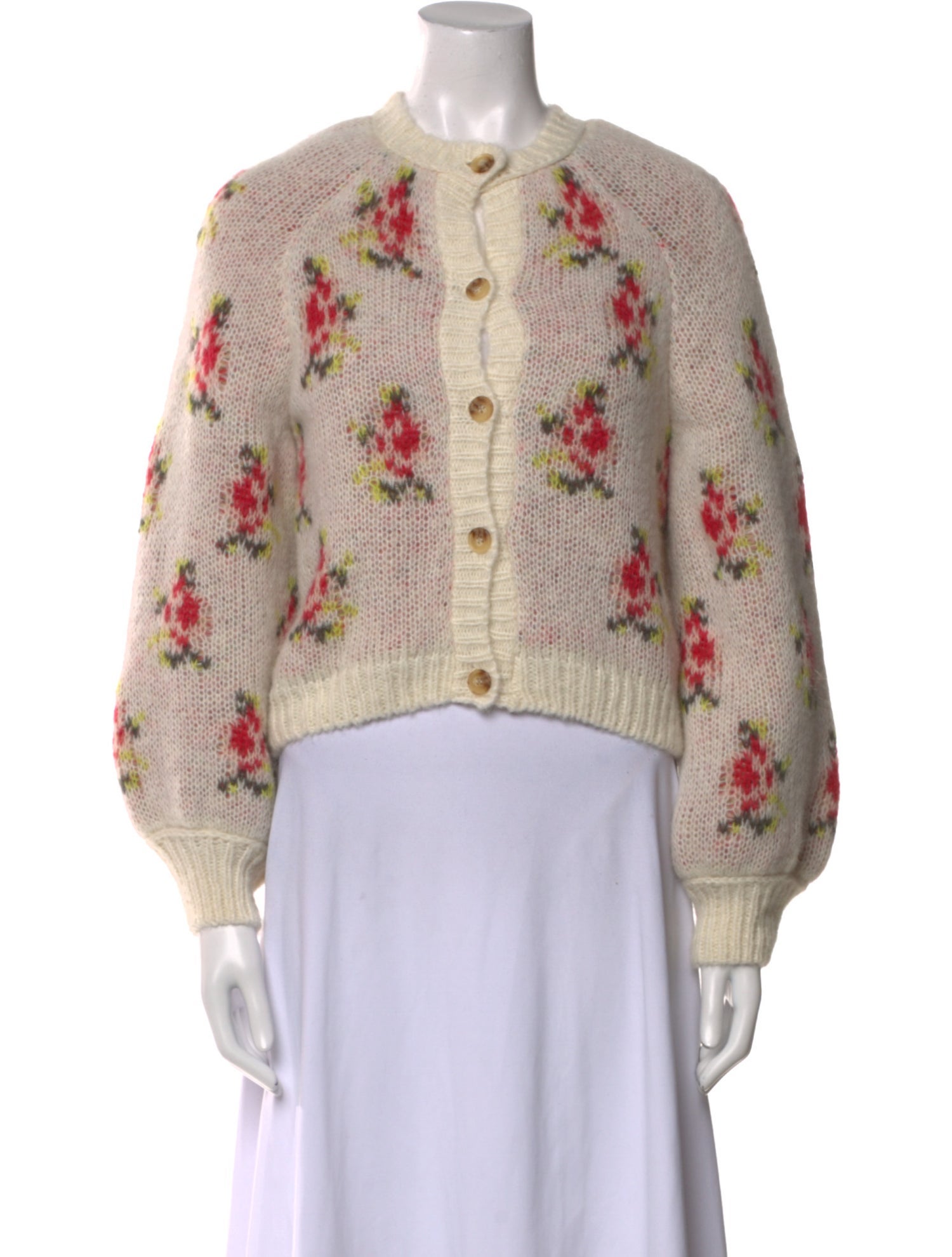 The Great Alpaca Floral Print Sweater