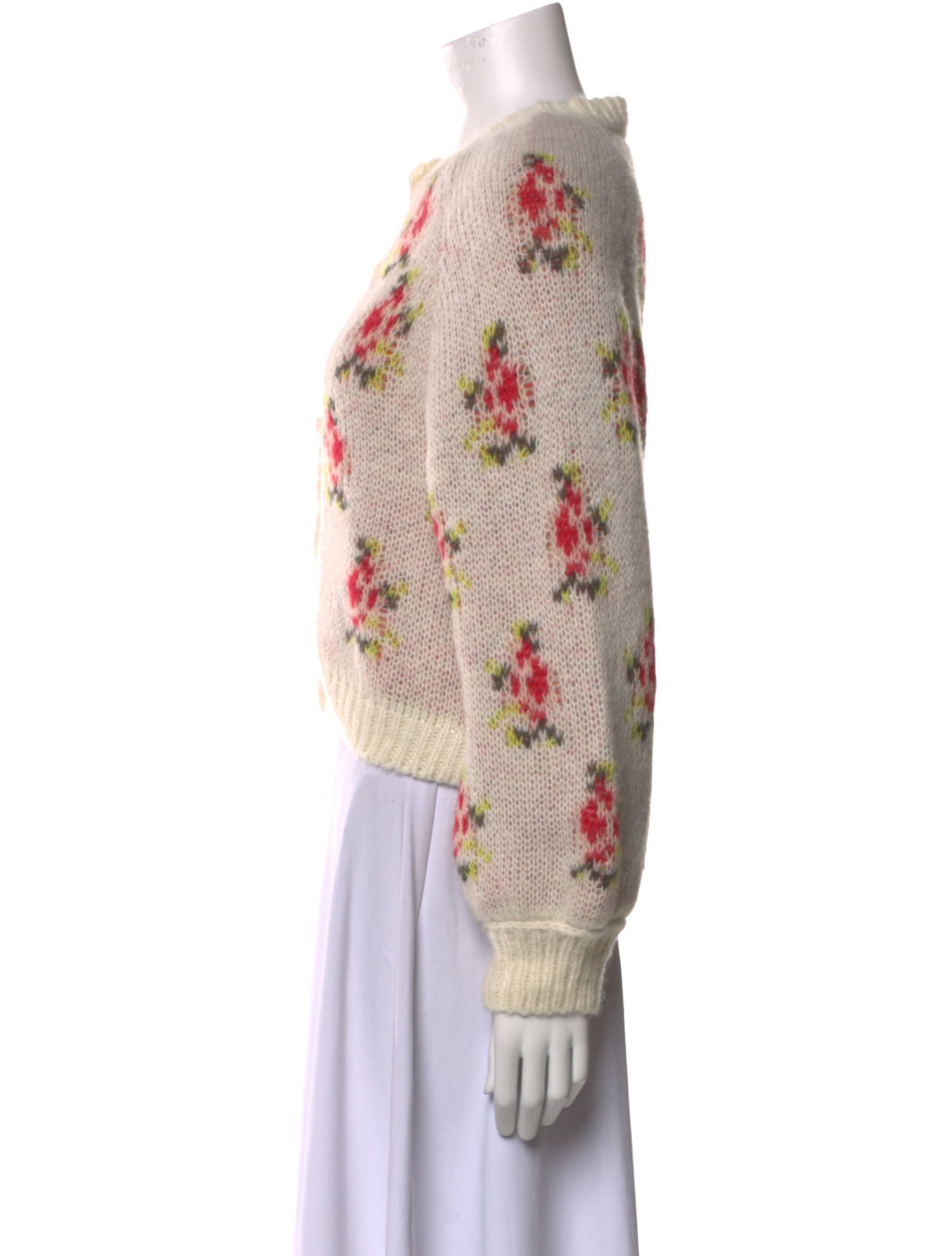 The Great Alpaca Floral Print Sweater