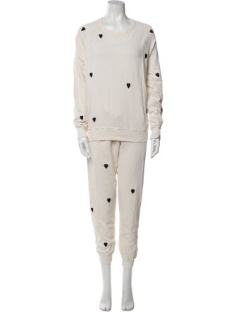 The Great Printed Embroidered Accent Pant Set