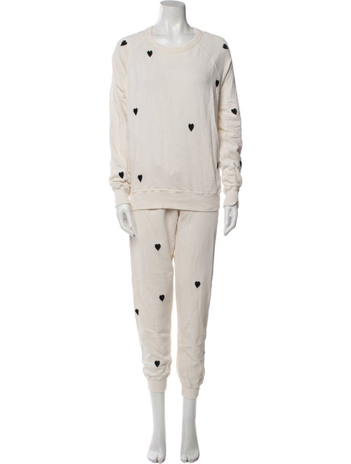 The Great Printed Embroidered Accent Pant Set