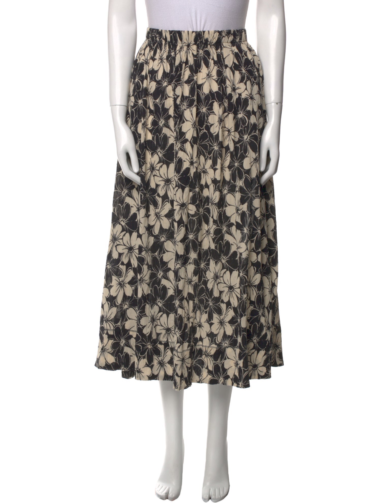 The Great Floral Print Midi Length Skirt