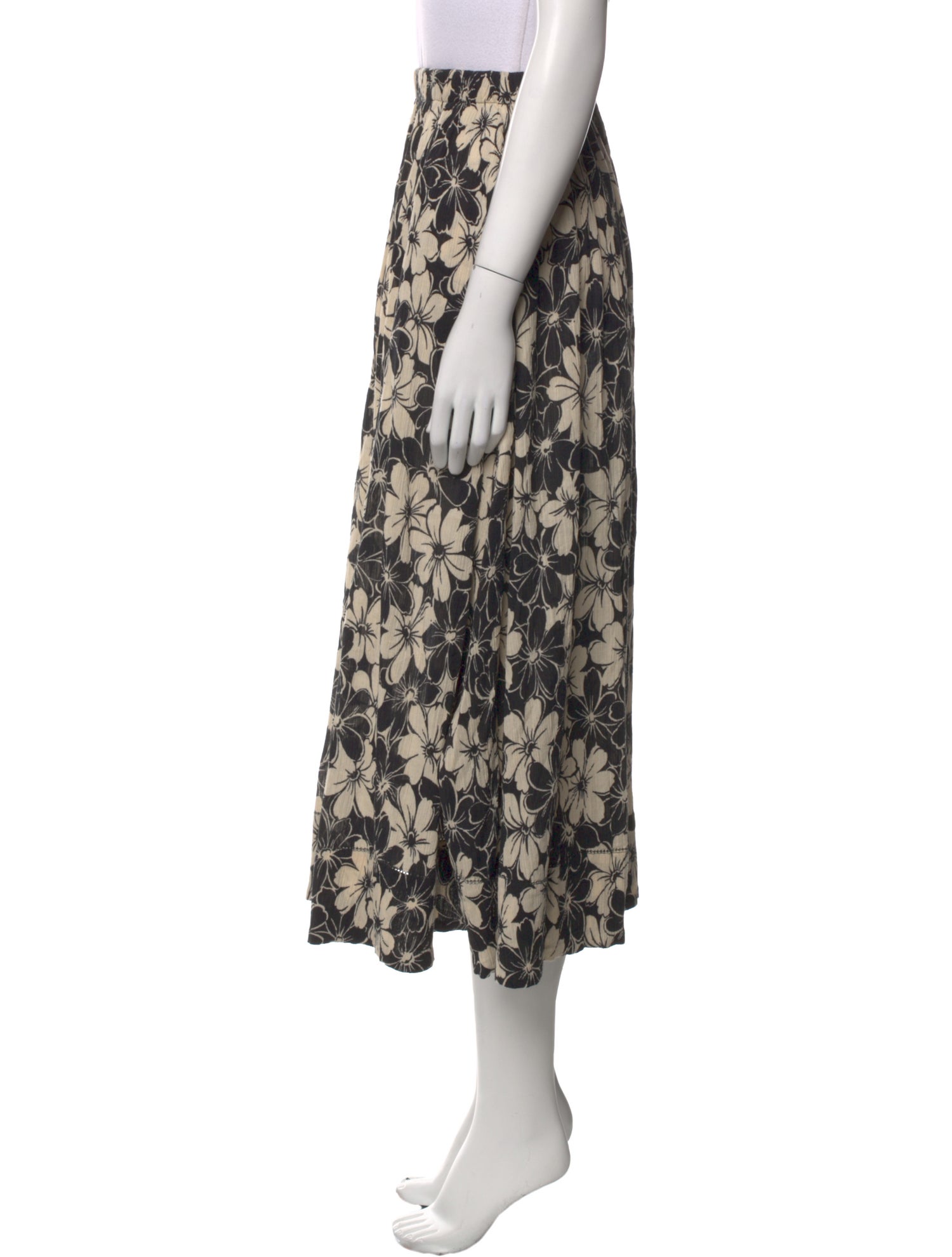 The Great Floral Print Midi Length Skirt