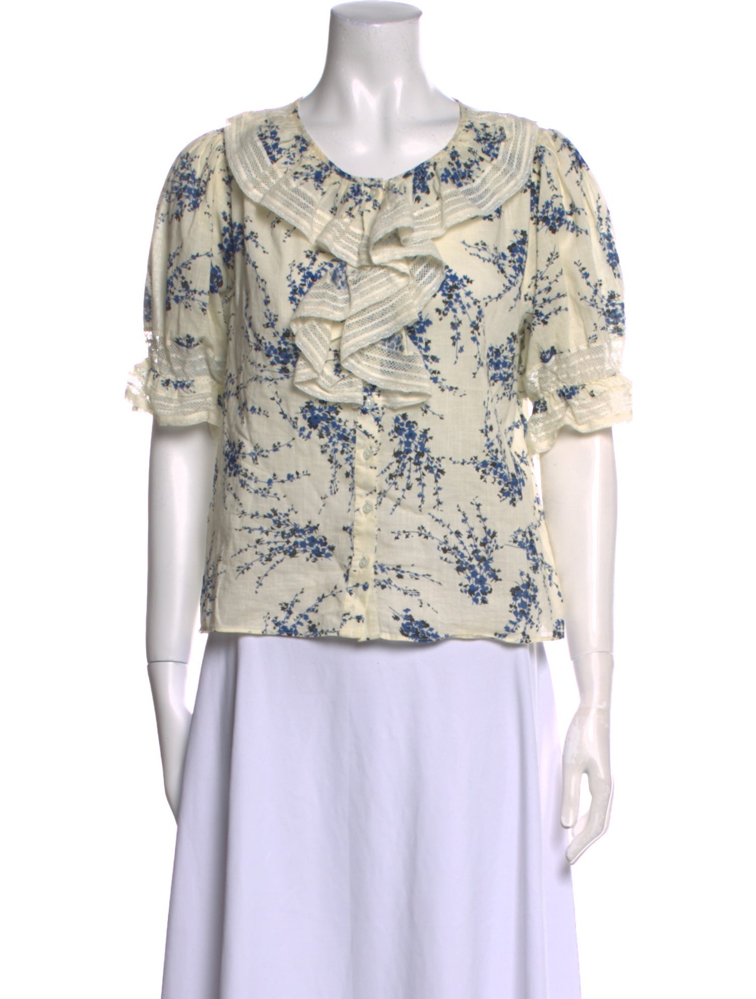 The Great Floral Print Cowl Neck T-Shirt