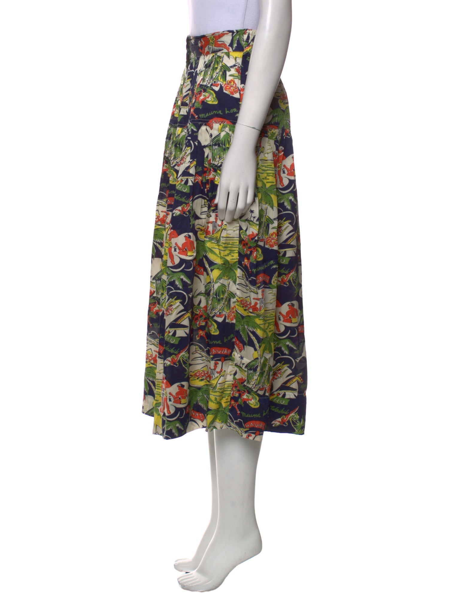 The Great Floral Print Midi Length Skirt