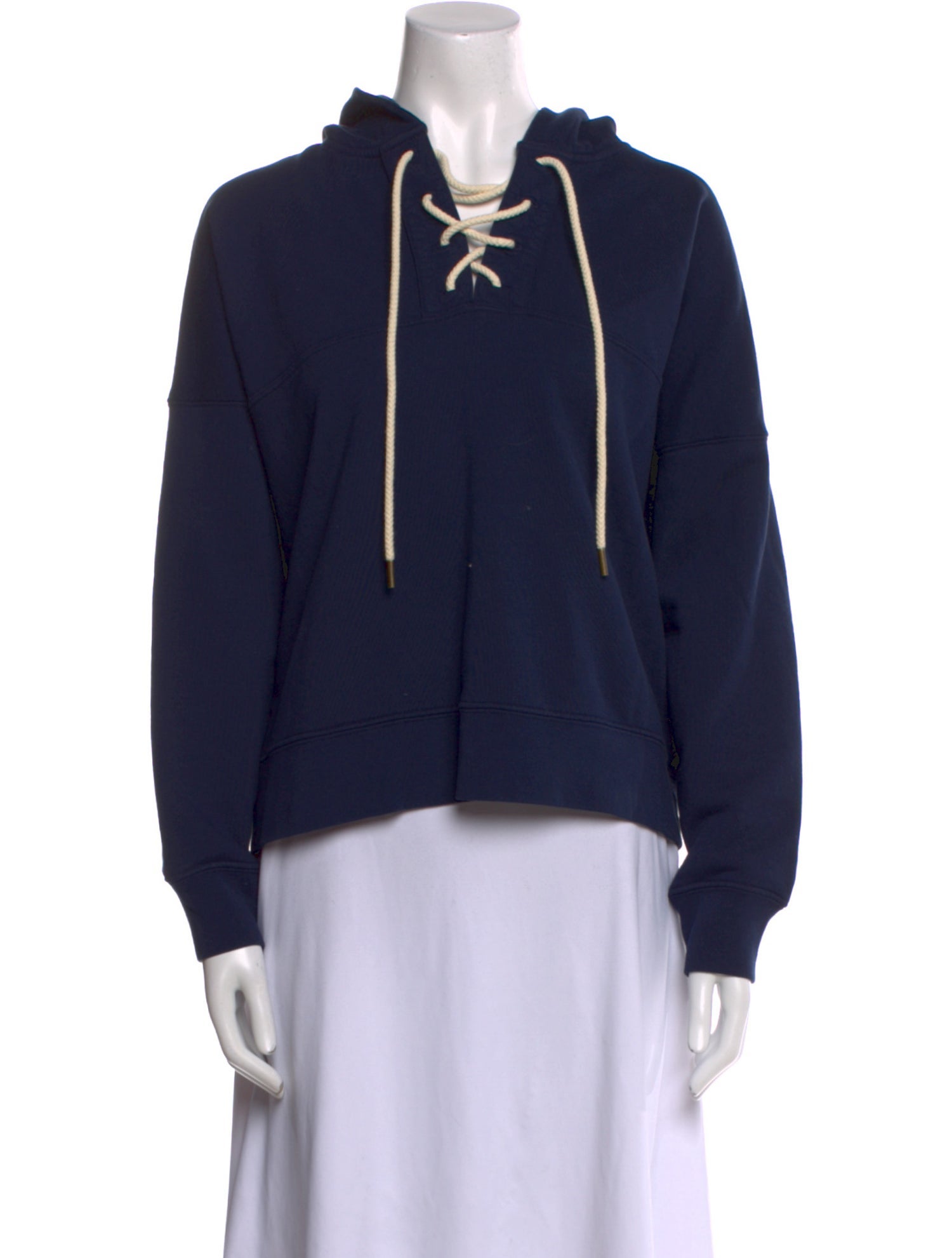 The Great Tie Neck Long Sleeve Sweatshirt