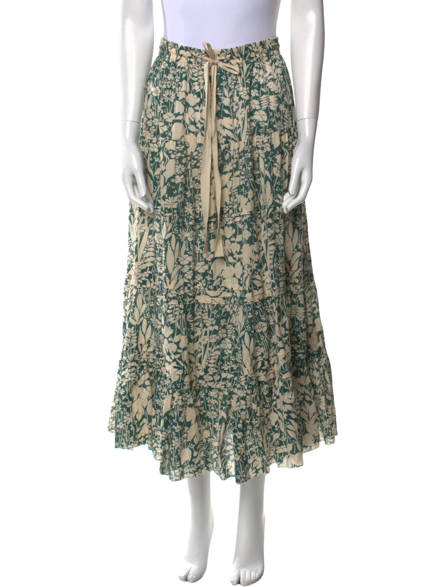 The Great Printed Midi Length Skirt