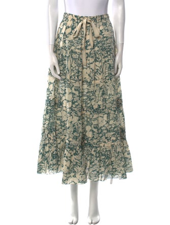 The Great Floral Print Midi Length Skirt