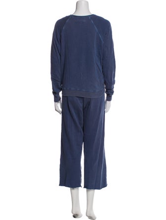 The Great Raw-Edge Trim Pant Set