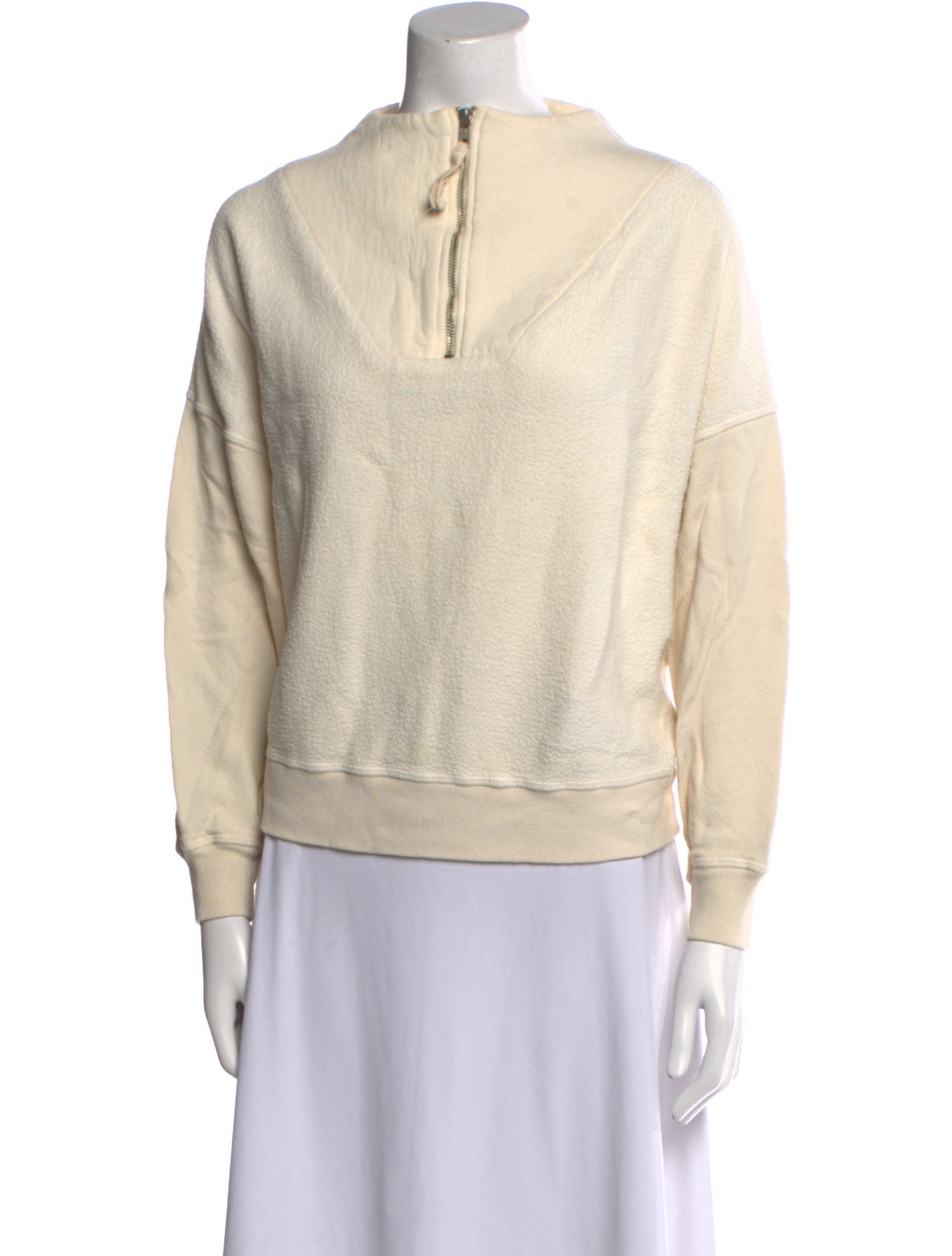 The Great Mock Neck Long Sleeve Sweatshirt