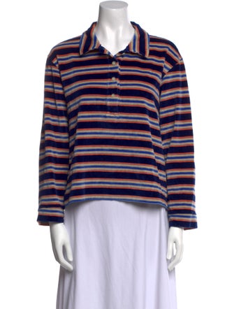 The Great Striped Long Sleeve Polo