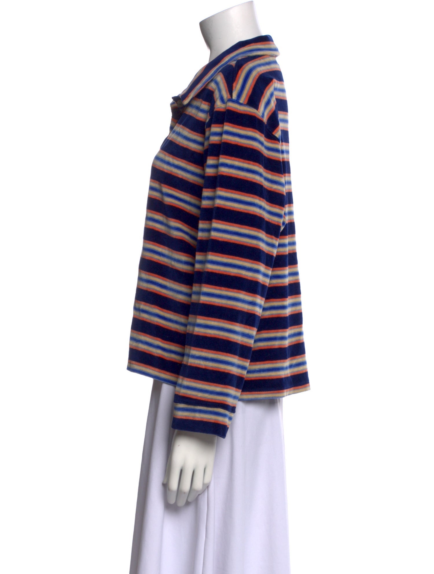 The Great Striped Long Sleeve Polo