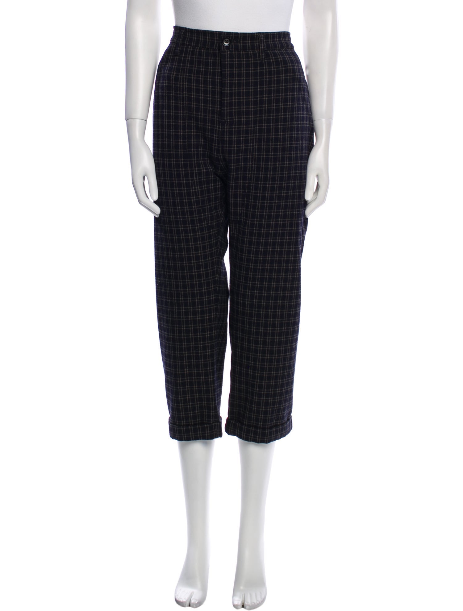 The Great Plaid Print Straight Leg Pants