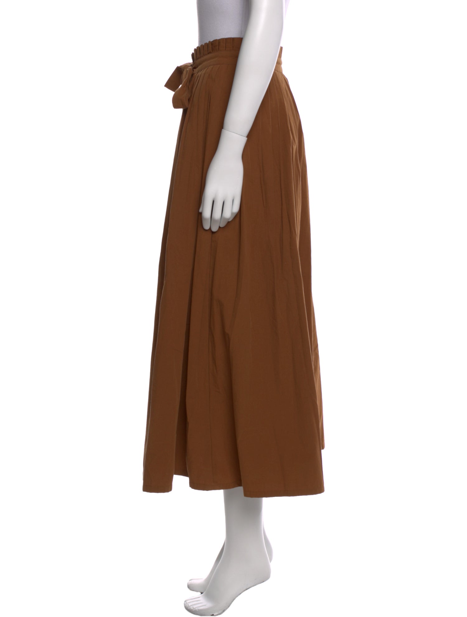 The Great Pleated Accents Midi Length Skirt