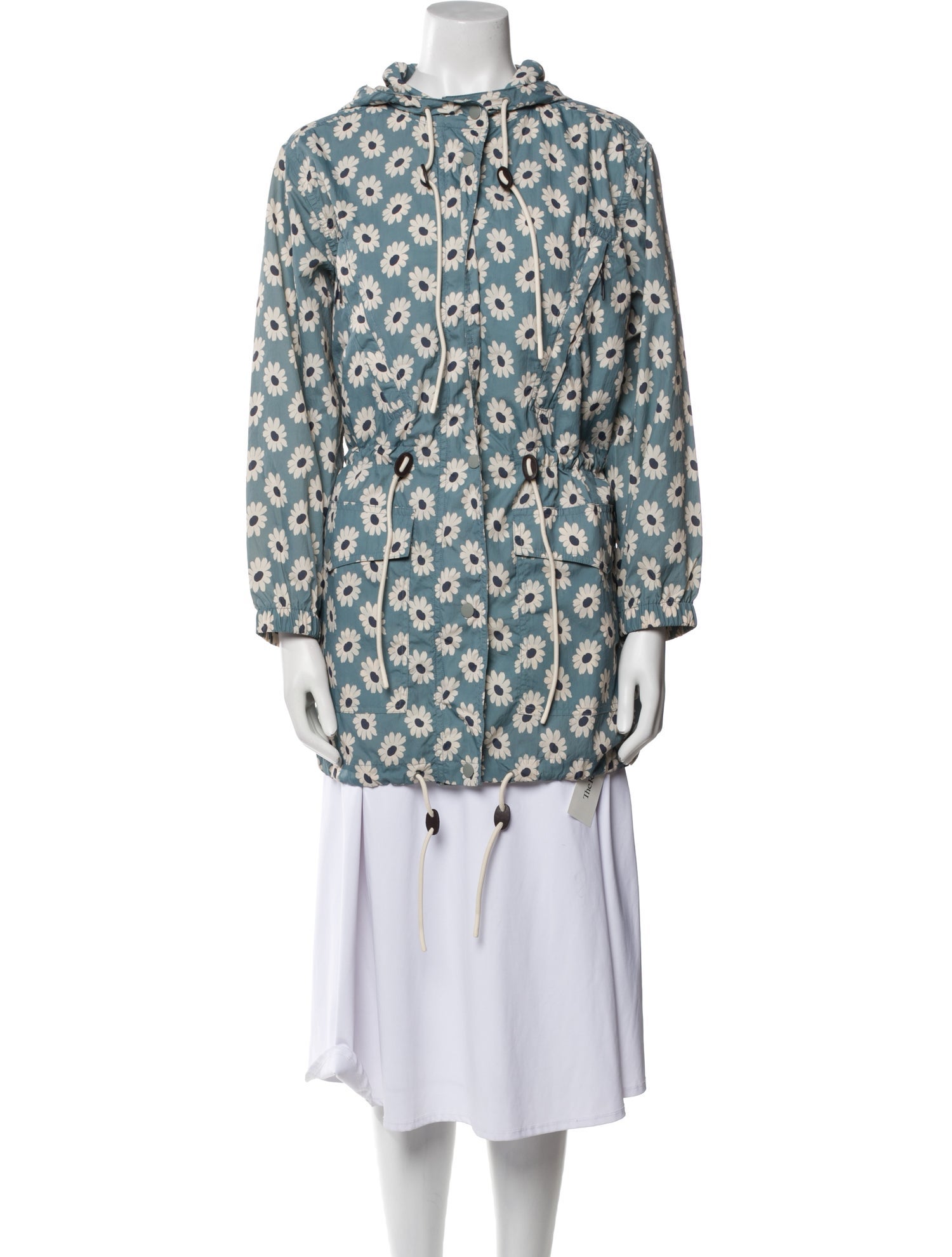 The Great Nylon Floral Print Trench Coat w/ Tags