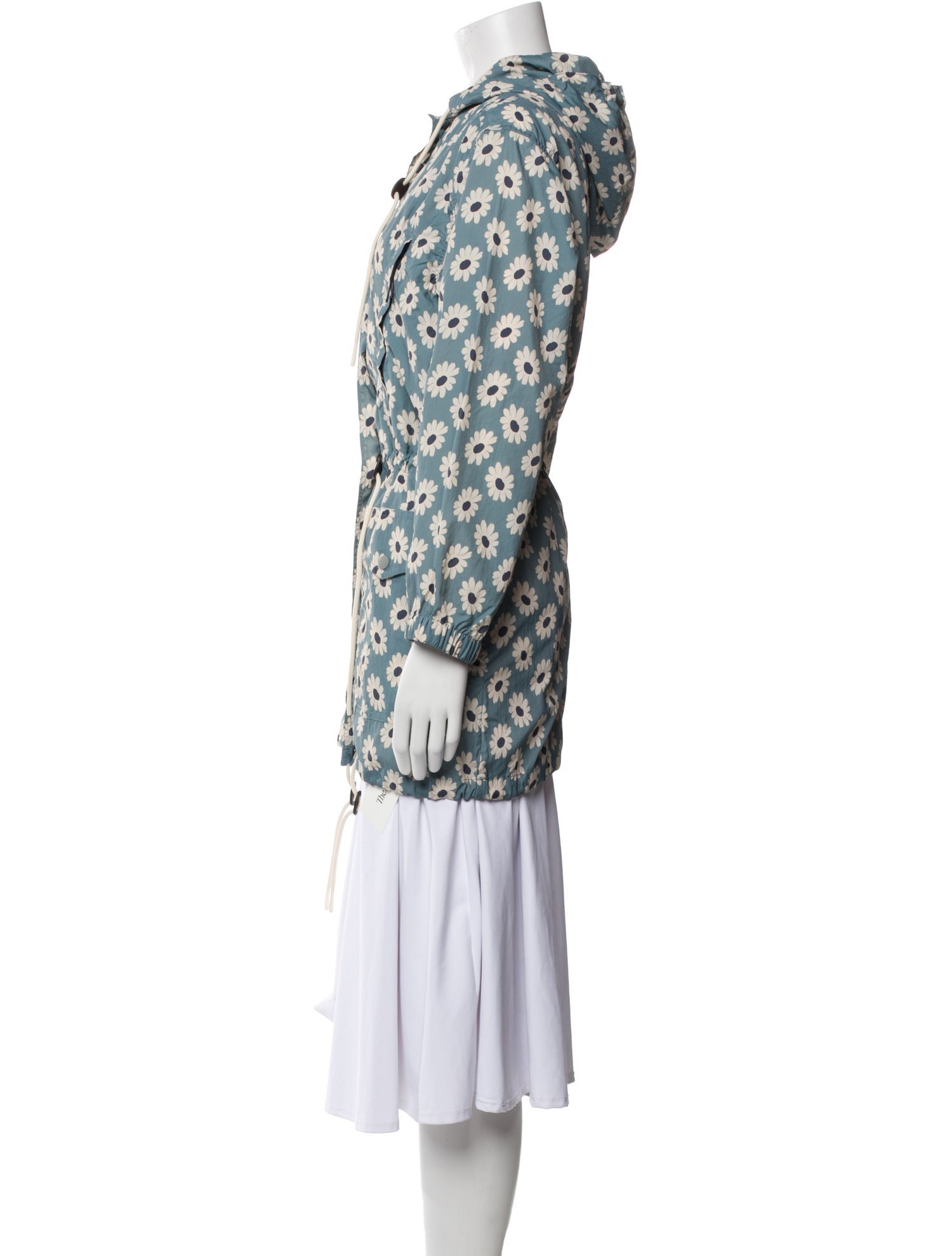 The Great Nylon Floral Print Trench Coat w/ Tags