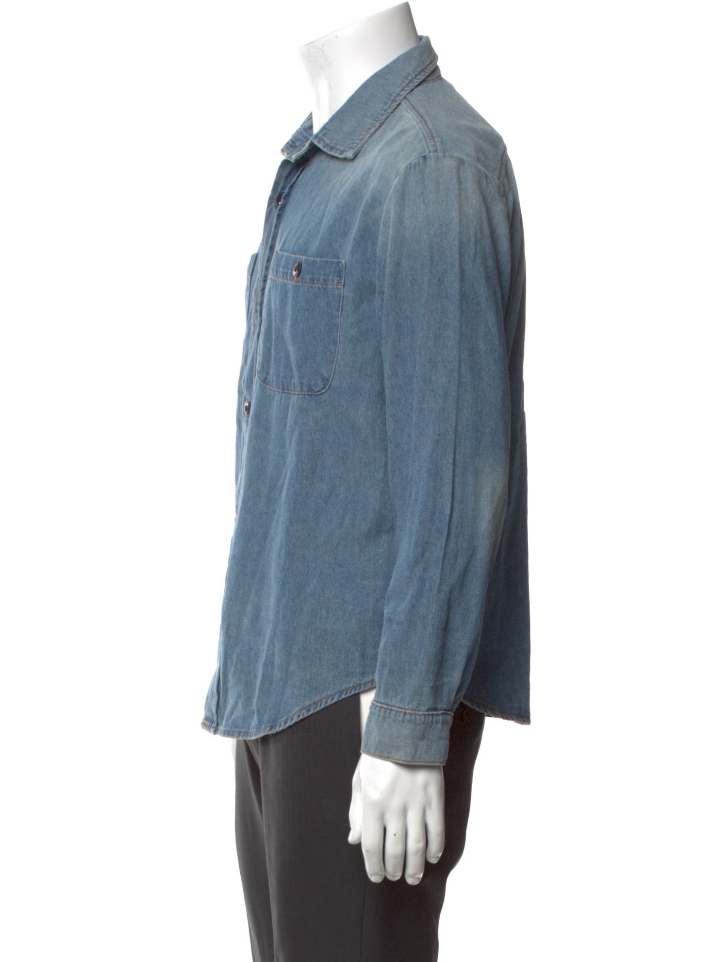 The Great Long Sleeve Denim Shirt
