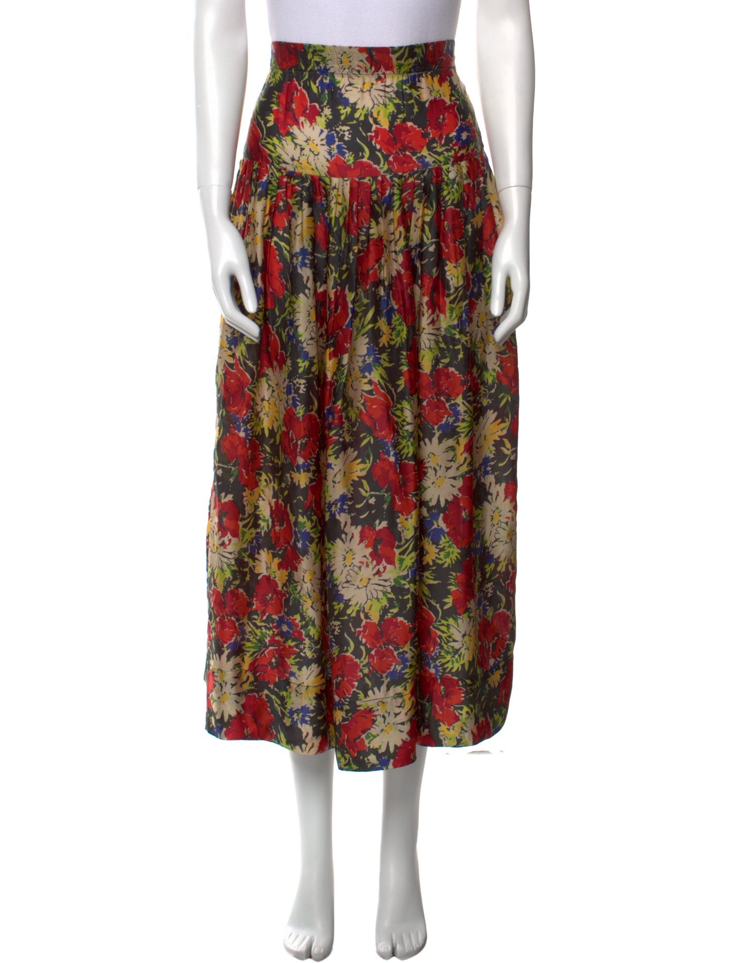 The Great Floral Print Midi Length Skirt