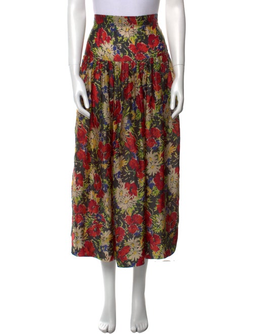 The Great Floral Print Midi Length Skirt