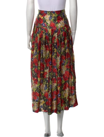 The Great Floral Print Midi Length Skirt