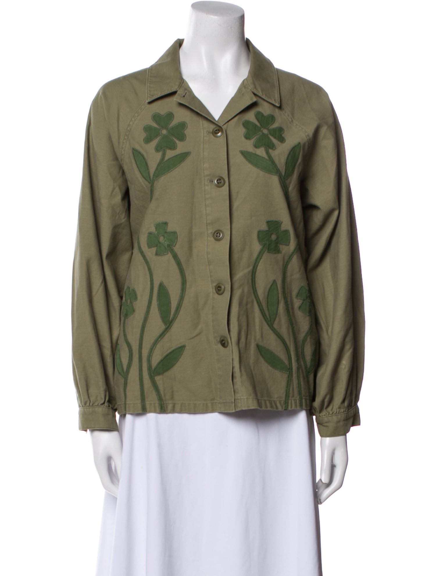 The Great The Floral Applique Commodore Jacket Floral Print Jacket