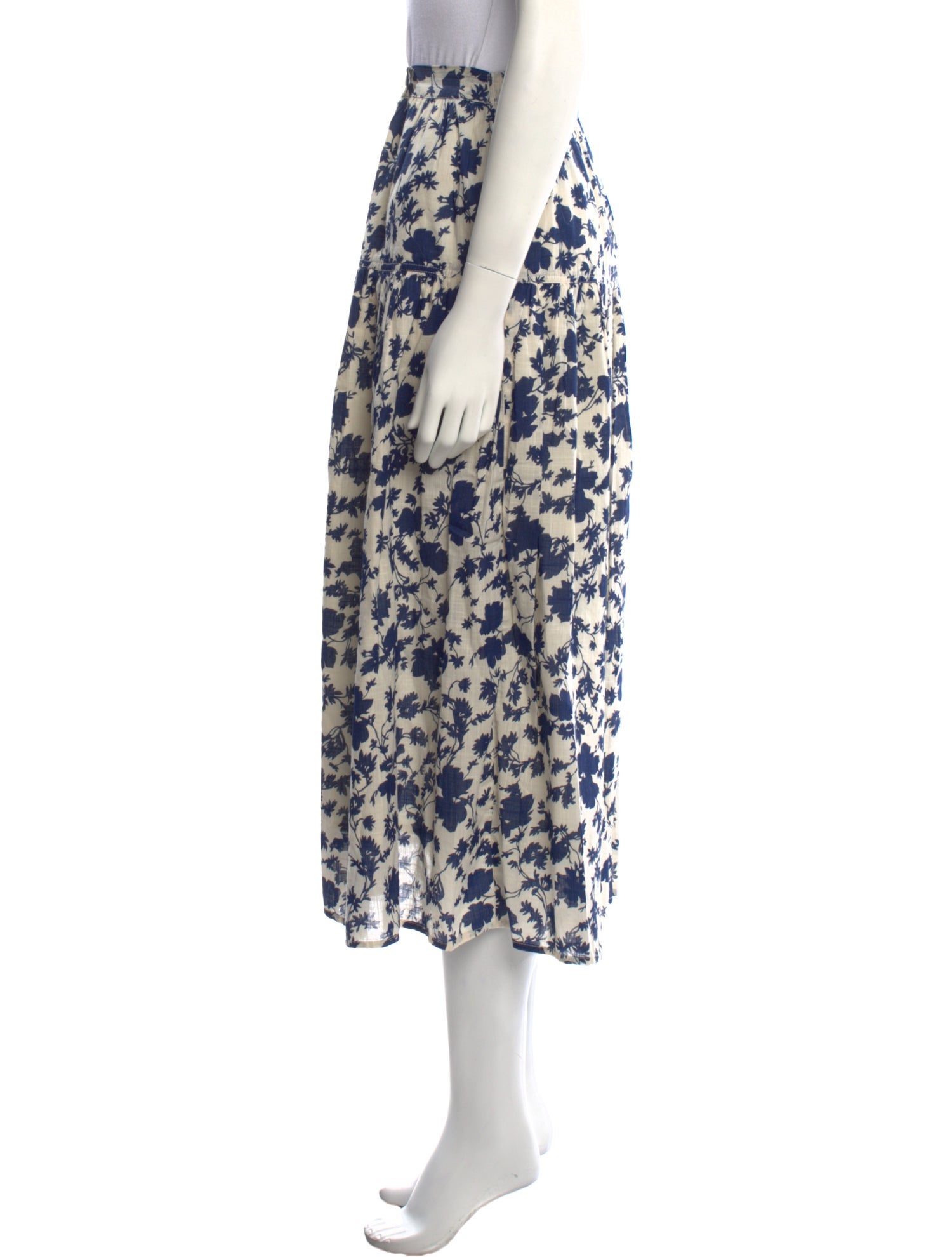 The Great Printed Midi Length Skirt