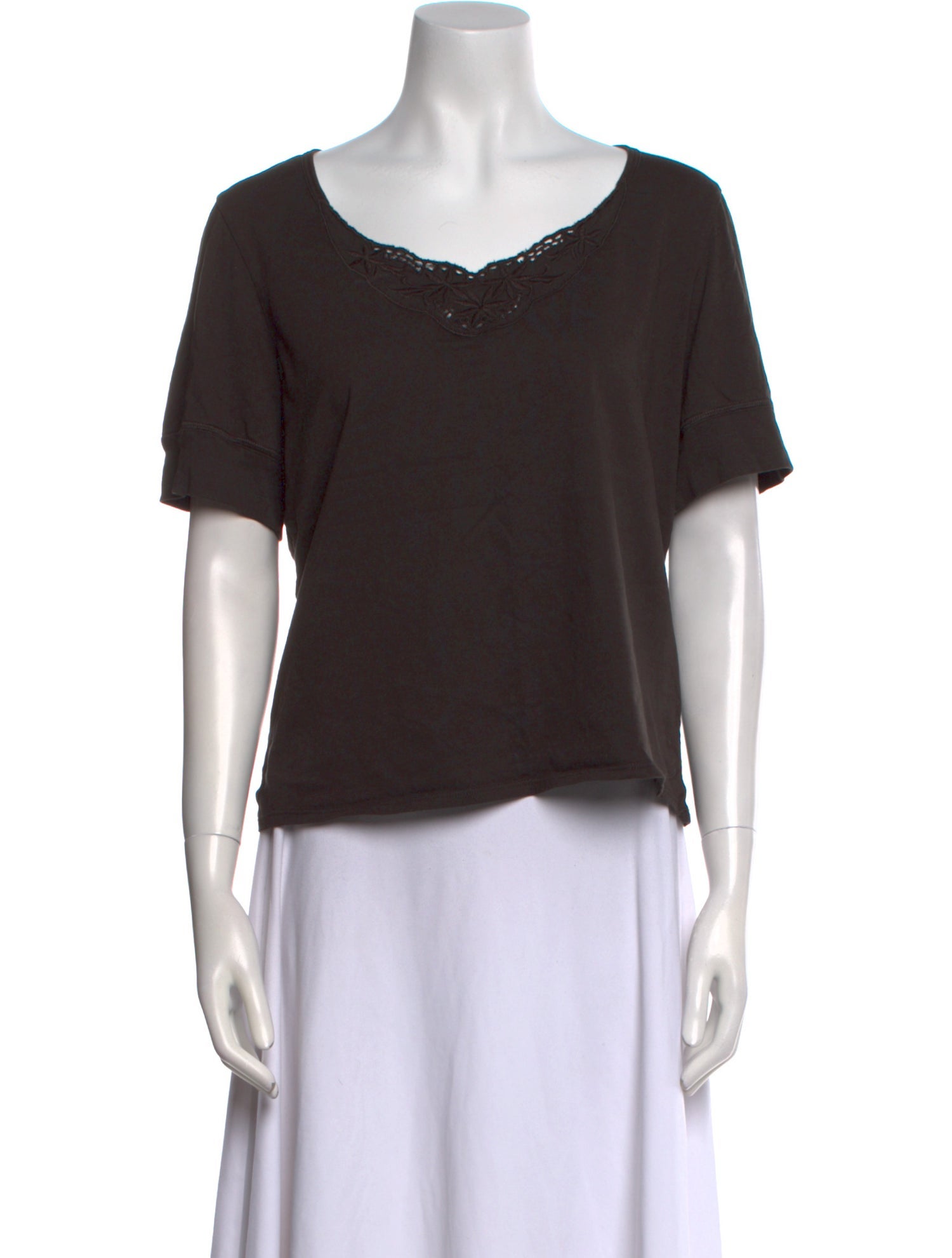 The Great Scoop Neck Short Sleeve T-Shirt