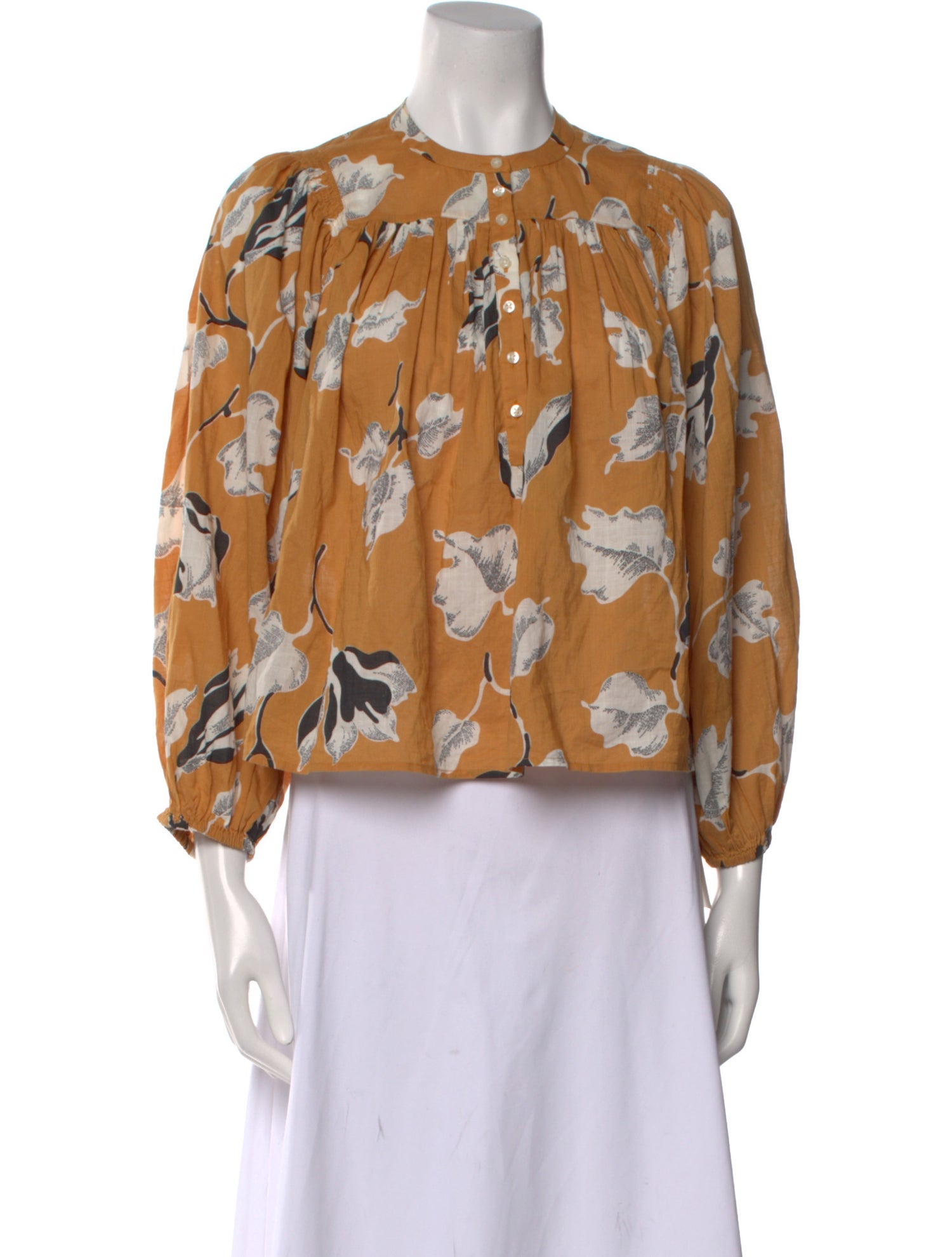 The Great Floral Print Crew Neck Blouse